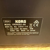 Korg Kronos 2 88 Music Workstation; Serial No: 205114 | Second Hand