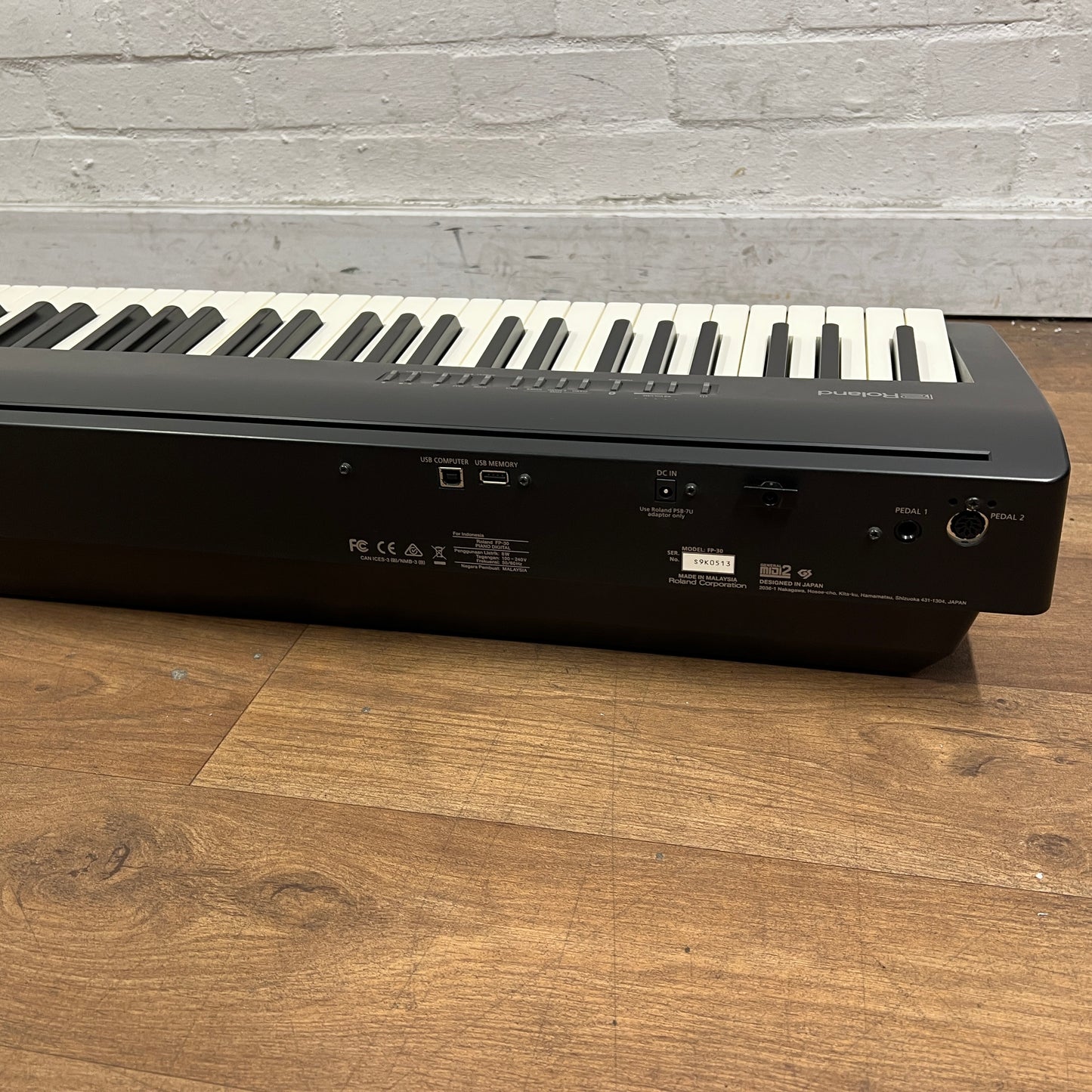 Roland FP30 Portable Piano; Black; Serial No: S9K0513 | Second Hand