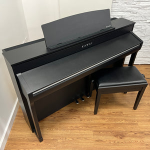 Second Hand Kawai CA98 Digital Piano; Satin Black with Adjustable Stool: Serial No: G451603