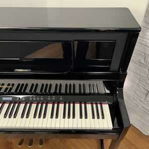 Second Hand Roland LX708 Digital Piano; Polished Black with Adjustable Stool : Serial No: Z5P2841
