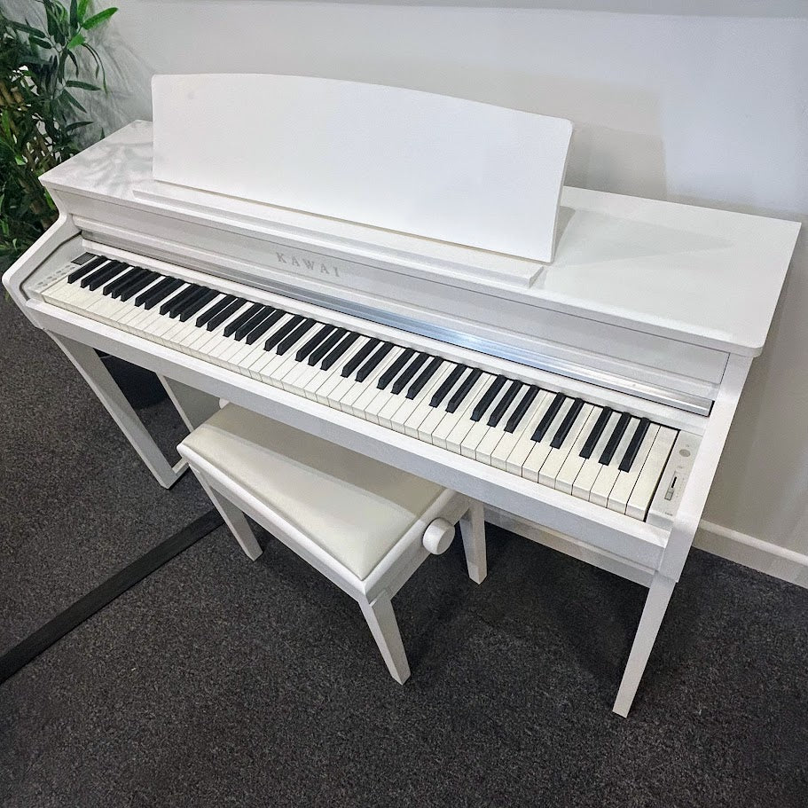 Kawai CA49 Digital Piano in satin white; Serial No: G679265 | Second Hand