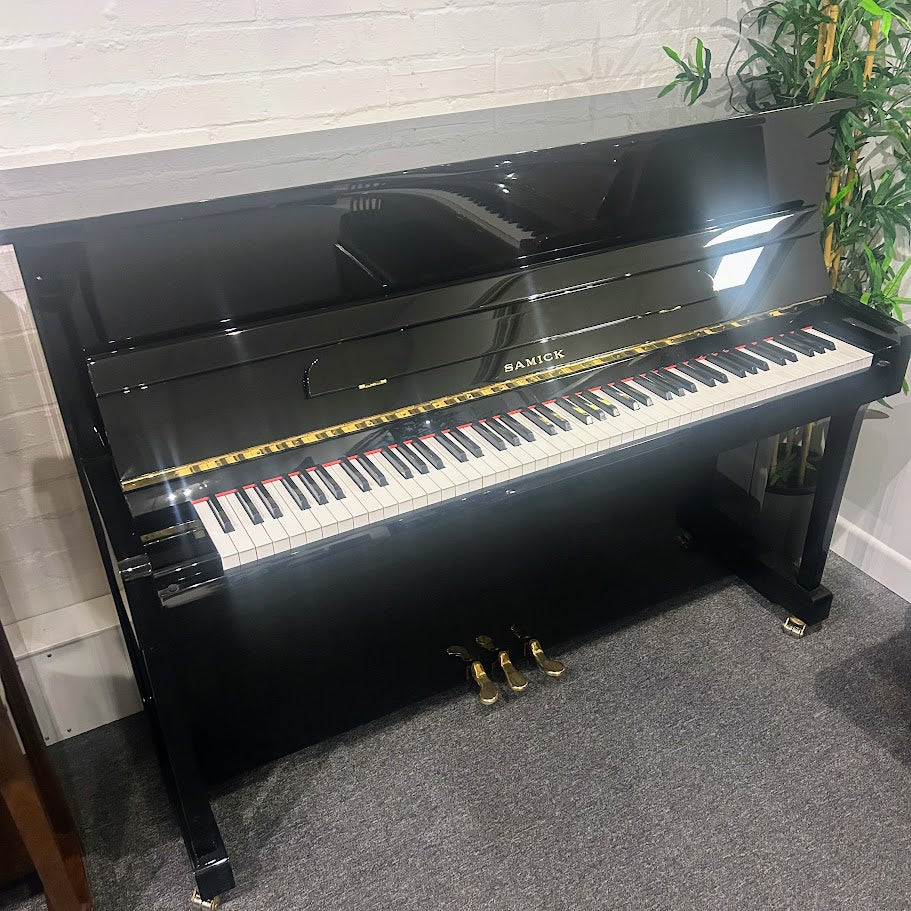 Samick CV115 Upright Piano in Polished Ebony: Serial No: 27230 | Second Hand