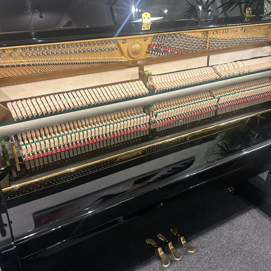 Samick CV115 Upright Piano in Polished Ebony: Serial No: 27230 | Second Hand