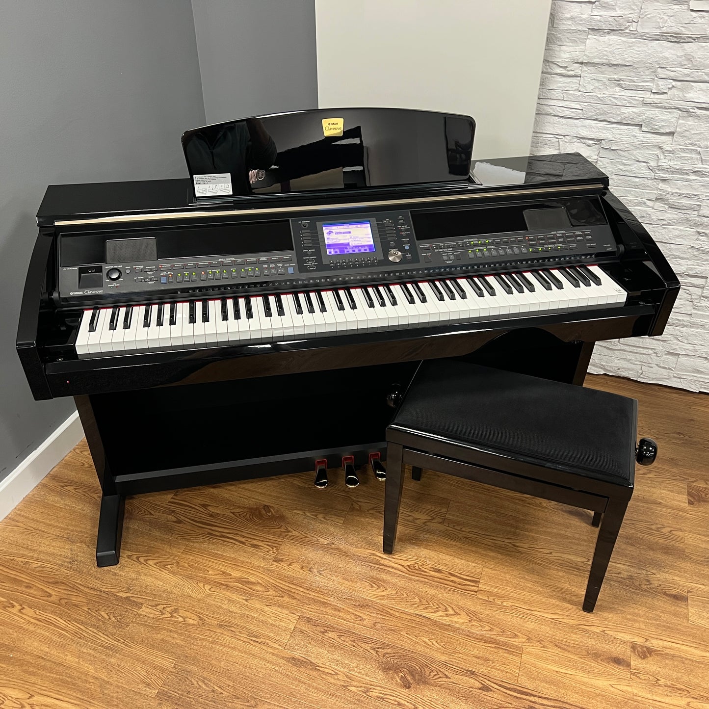 Yamaha CVP403 Polished Ebony Digital Piano With Matching Stool; Serial No: GBRCNZ01023 | Second Hand