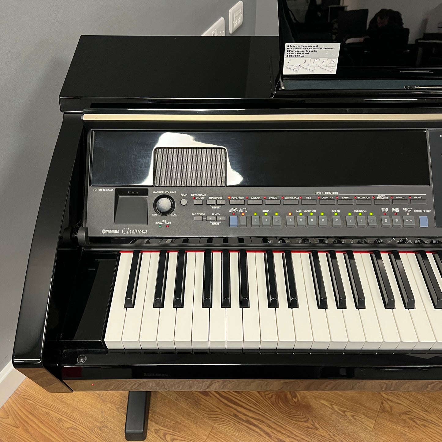 Yamaha CVP403 Polished Ebony Digital Piano With Matching Stool; Serial No: GBRCNZ01023 | Second Hand