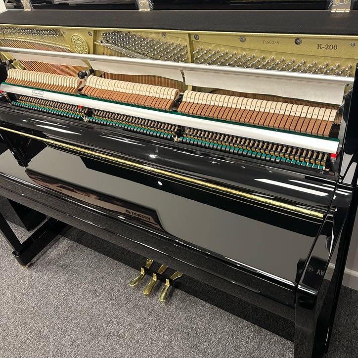 Kawai K200 Upright Piano; Polished Ebony: Serial No: F180288 | Second Hand