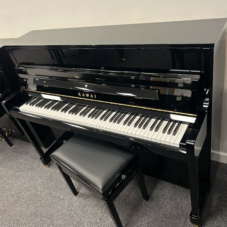 Kawai K200 Upright Piano; Polished Ebony: Serial No: F180288 | Second Hand