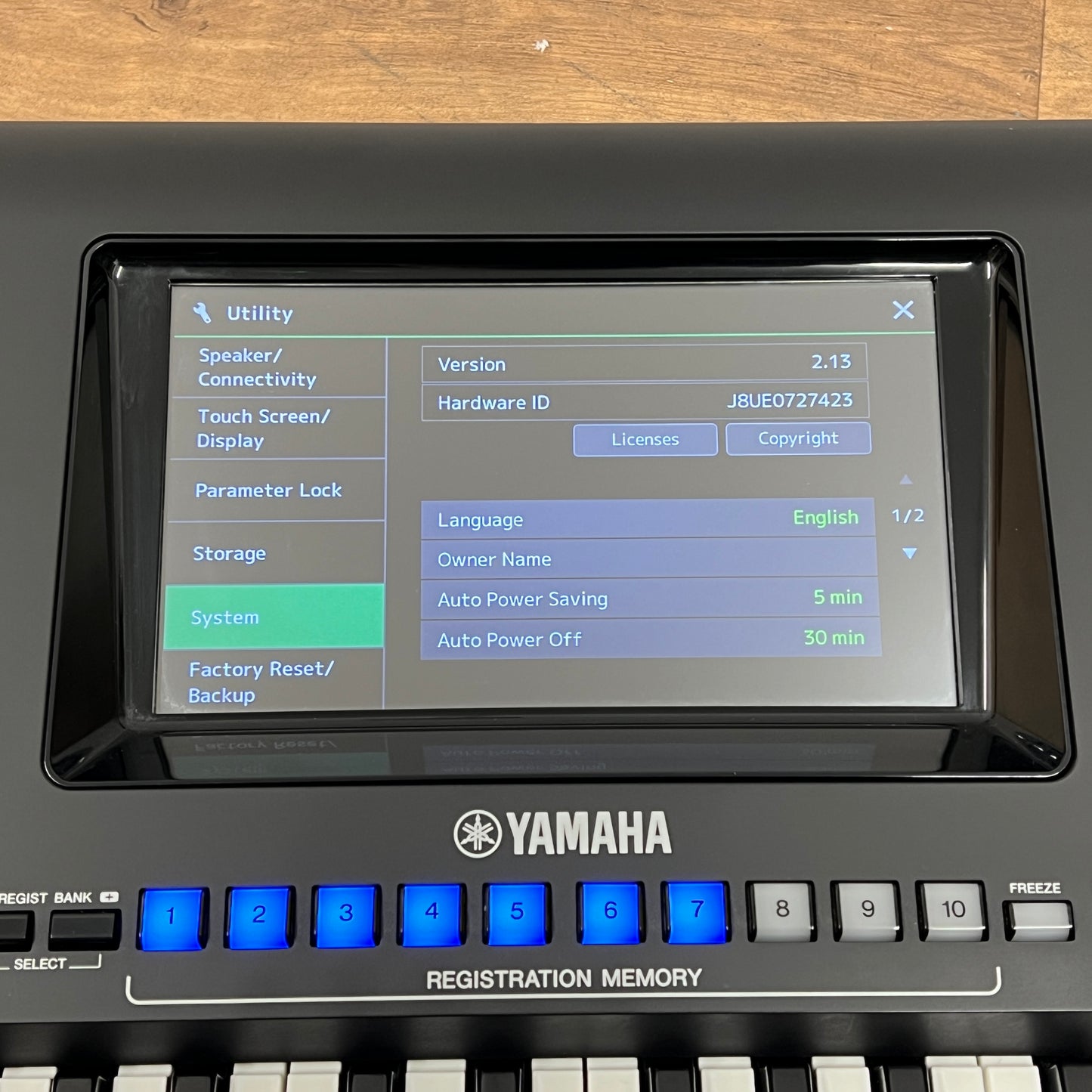 Yamaha Genos 1 Arranger Keyboard: Serial No: BEZP01035 | Second Hand