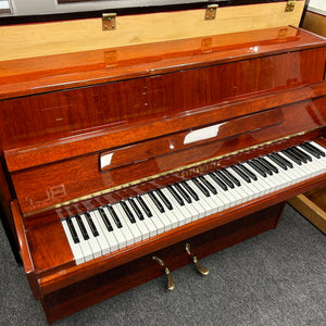 Second Hand Steinmayer S99 Upright Piano; Polished Light Mahogany: Serial No: 540851640
