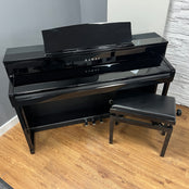 Kawai CA701 Polished Ebony Digital Piano With Matching Stool Serial No: G886280 | Second Hand