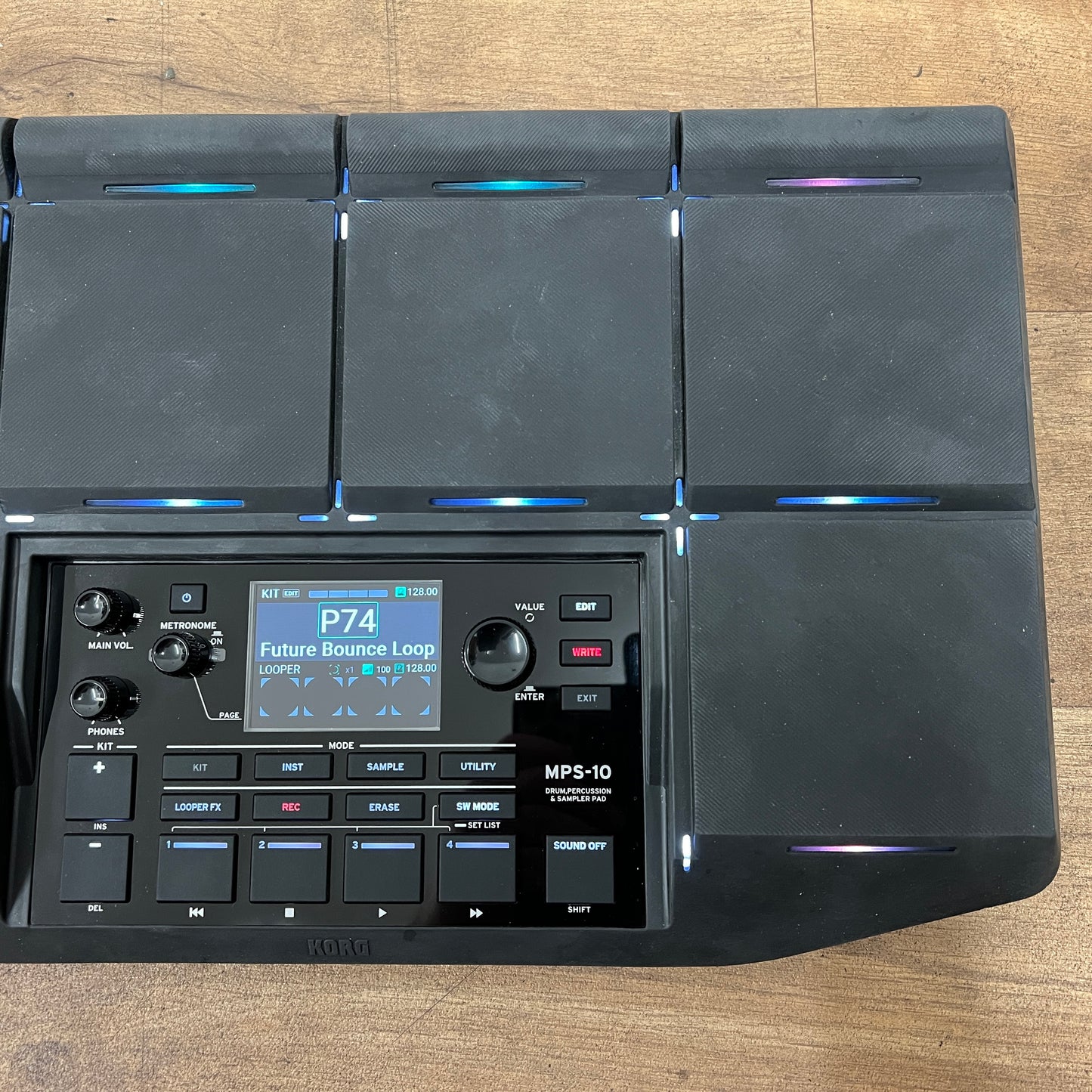 Ex Demo Korg MPS10 Drum Percussion Sampler Pad: Serial No: 362