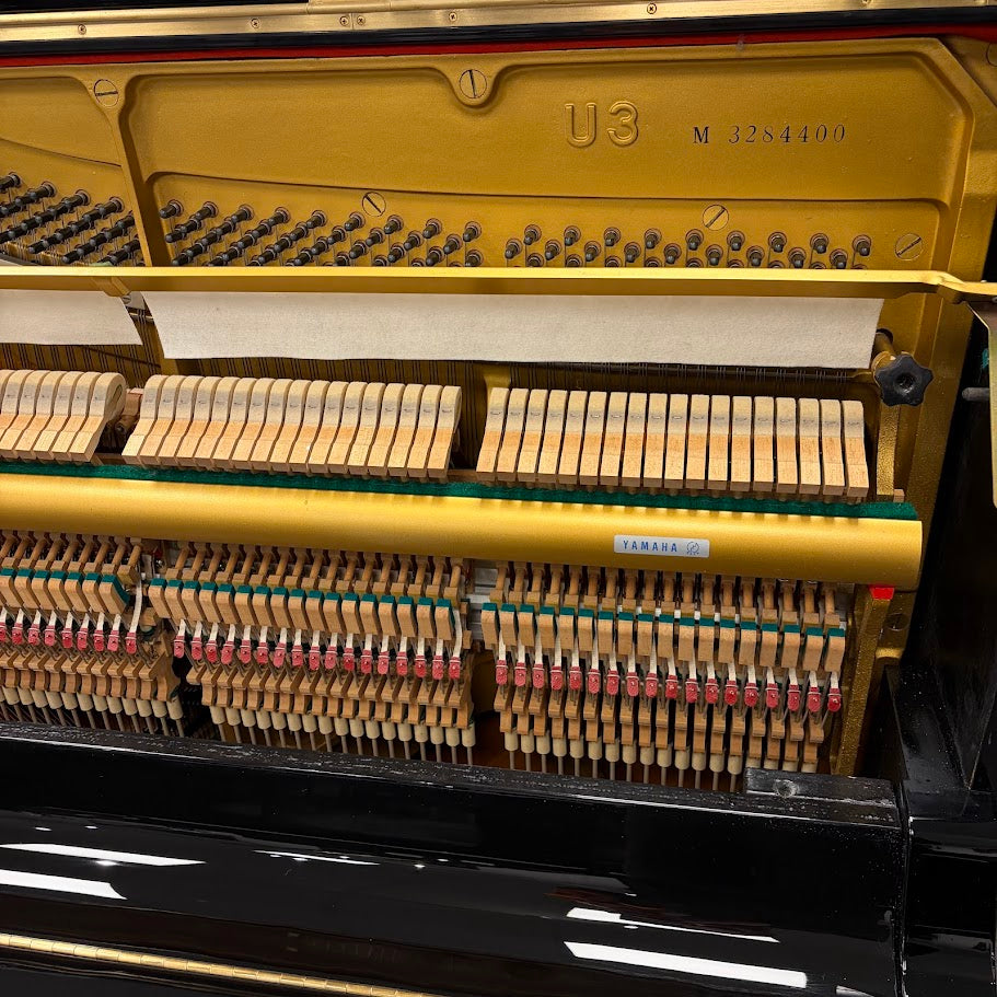 Yamaha U3 Upright Piano in Polished Black Serial No: M3284400 | RECONDITIONED AS NEW