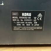 Korg Kronos 2 88 Music Workstation Serial No: 205621 | Second Hand