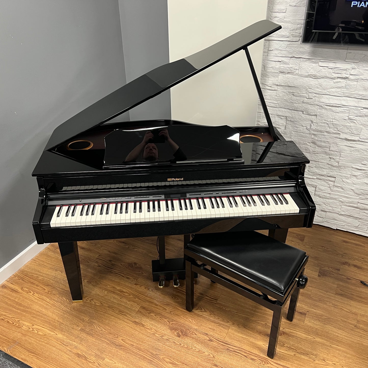 Roland GP607PE Digital Grand Piano With Matching Stool; Ser No:Z0P6500 | Second Hand
