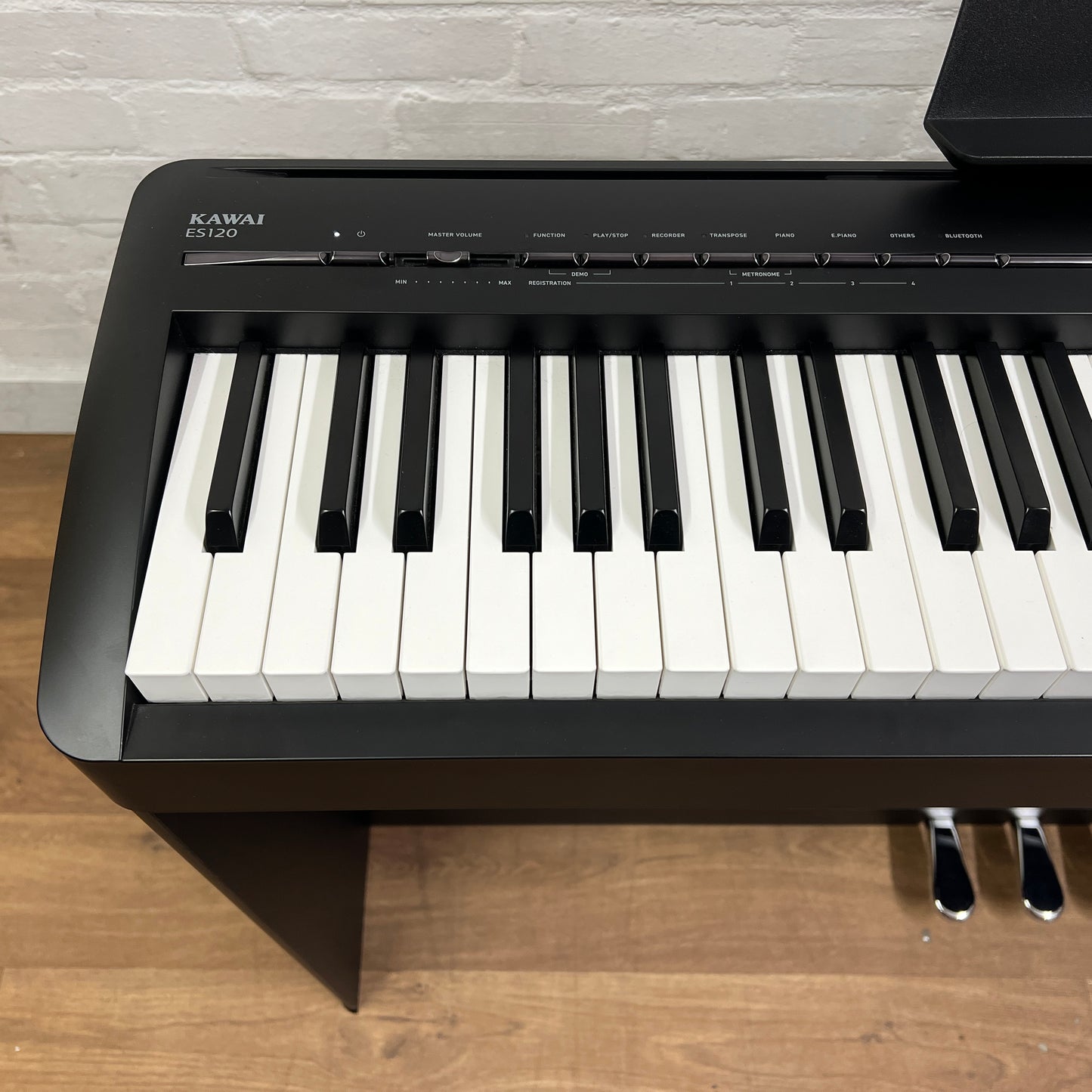Kawai	ES120 Portable Piano Black, Inc Stand & Triple Pedal Unit; Serial No: G880354 | Second Hand