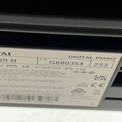 Kawai	ES120 Portable Piano Black, Inc Stand & Triple Pedal Unit; Serial No: G880354 | Second Hand