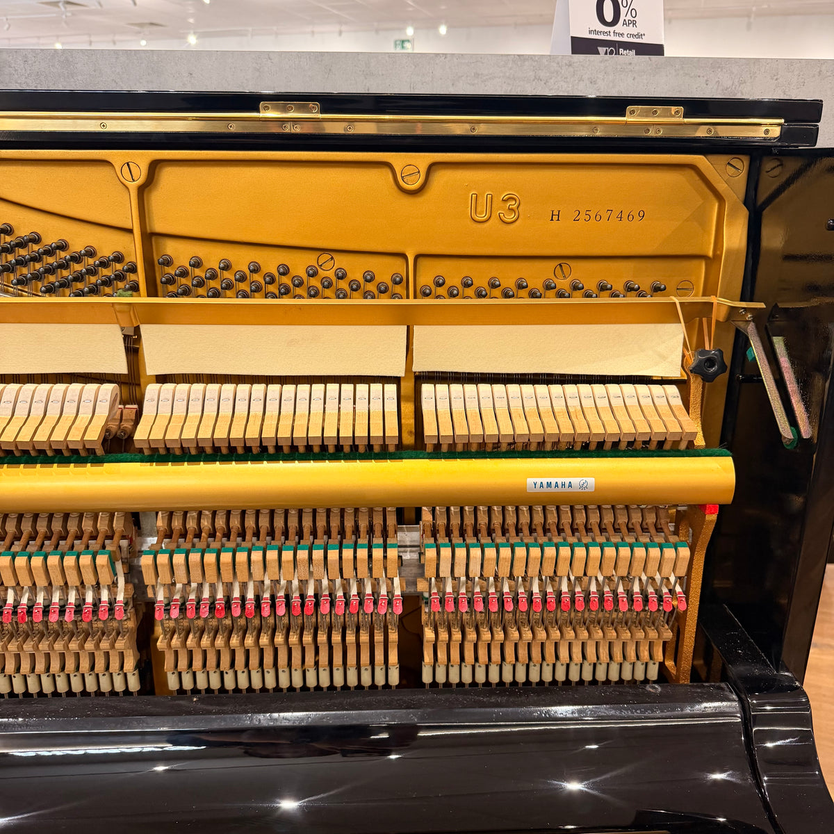 Yamaha U3 Upright Piano in Polished Ebony: Serial No: H2567469 | CERTIFIED RECONDITIONED
