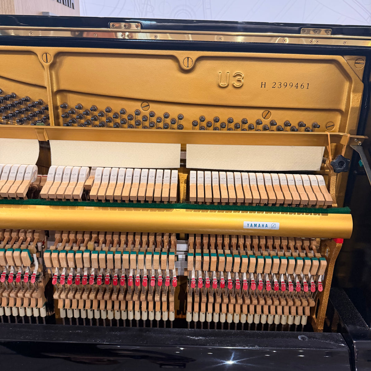 Yamaha U3 Upright Piano in Polished Ebony: Serial No: H2399461 | CERTIFIED RECONDITIONED