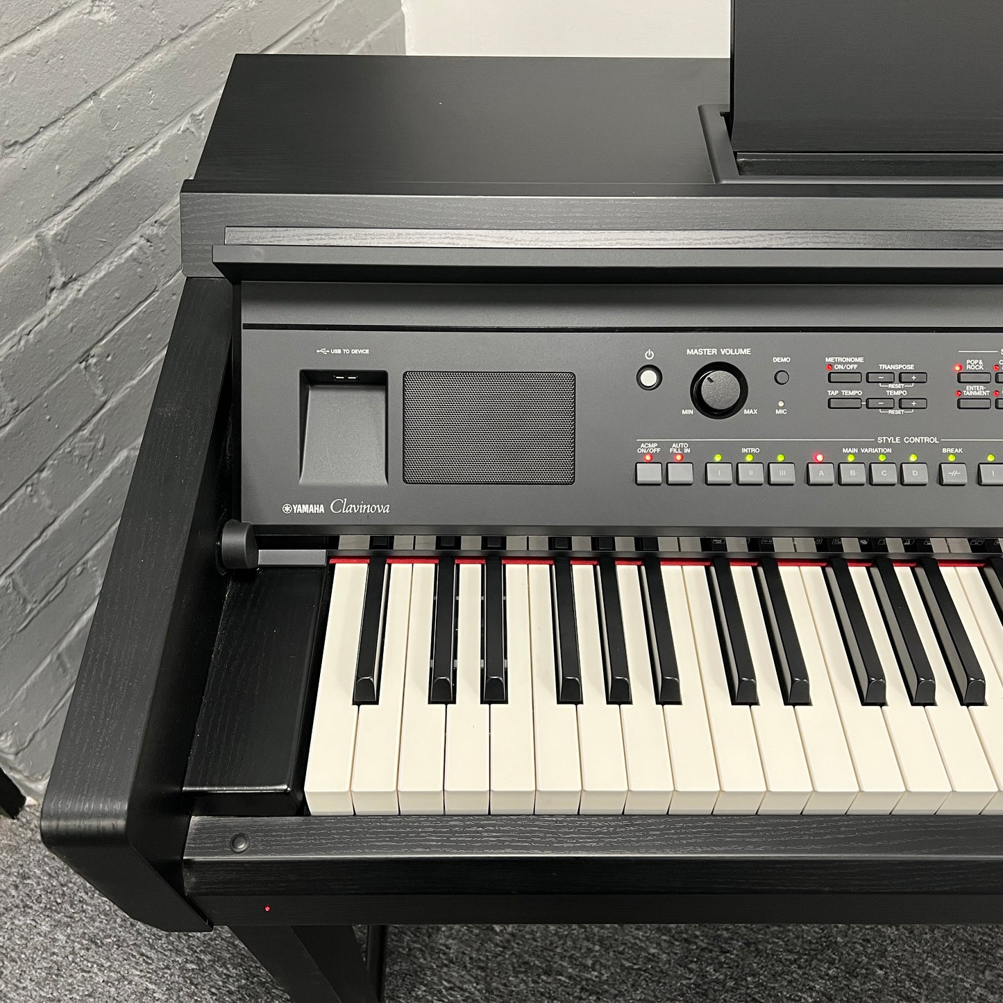 Yamaha CVP605B Digital Piano Black With Matching Stool; Serial No: BCUO01006 | Second Hand