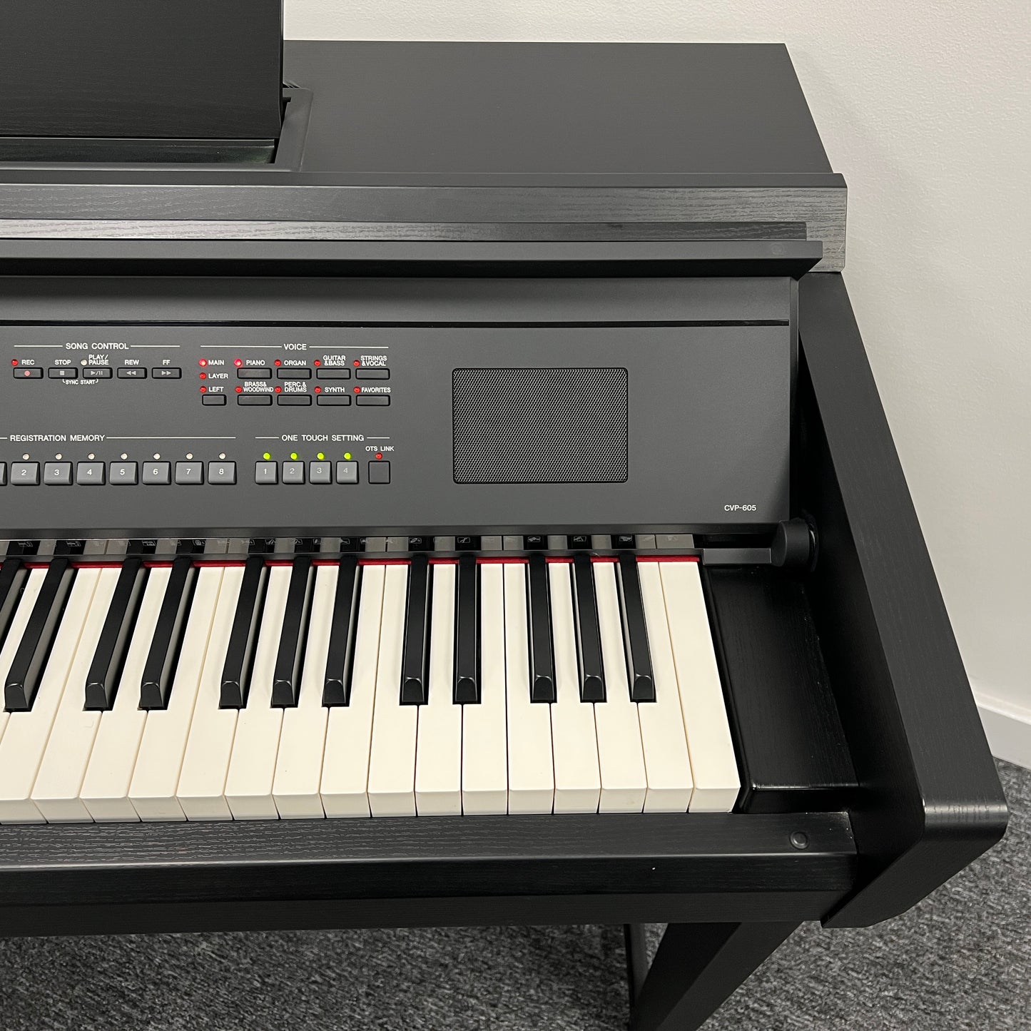Yamaha CVP605B Digital Piano Black With Matching Stool; Serial No: BCUO01006 | Second Hand