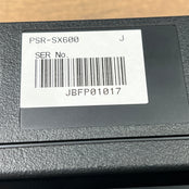 Yamaha PSR SX600 Keyboard; Serial No: JBFP01017 | Second Hand