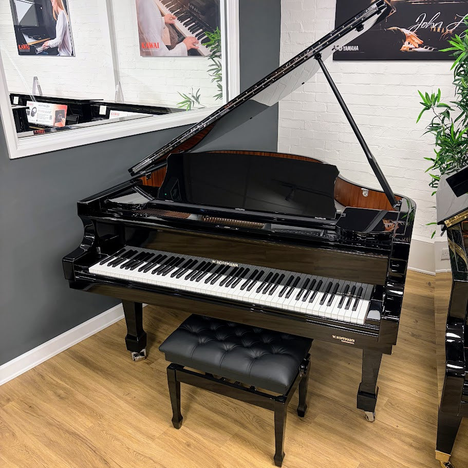 W Hoffmann Professional P162 Grand Piano; Polished Ebony: Serial No: 173521 | Second Hand