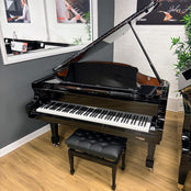 W Hoffmann Professional P162 Grand Piano; Polished Ebony: Serial No: 173521 | Second Hand