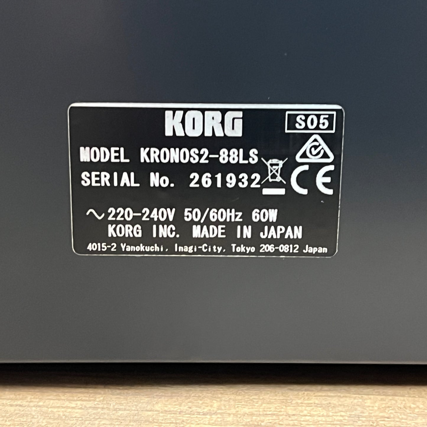 Korg Kronos 2 88-LS	Keyboard; Serial No: 261932 | Second Hand