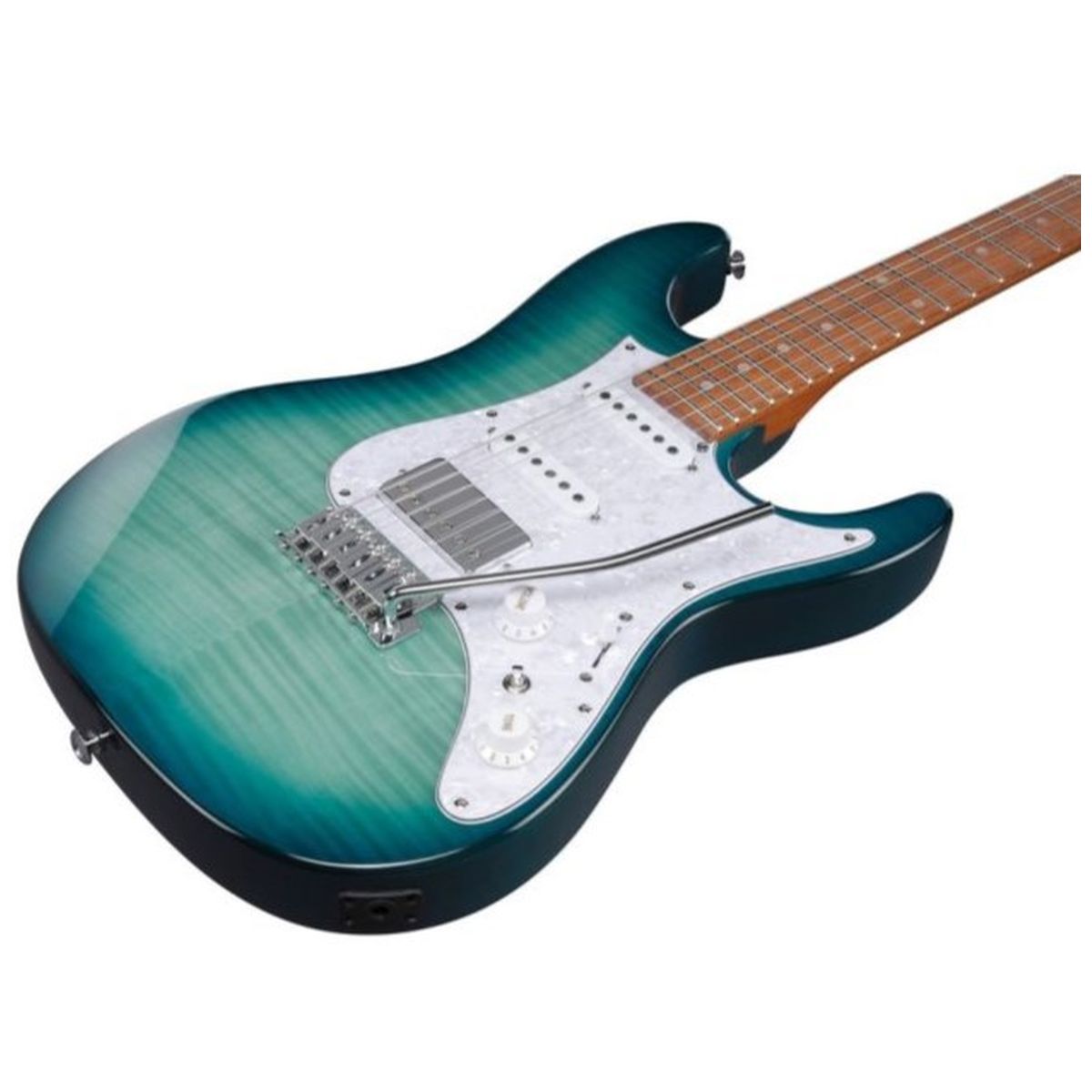 Ibanez AZ22S1F-TXB AZ Standard Series HSS Electric Guitar; Transparent Turquiose Burst