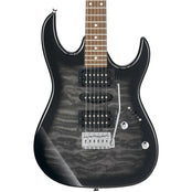Ibanez GRX70QATKS Electric Guitar; Transparent Black Burst