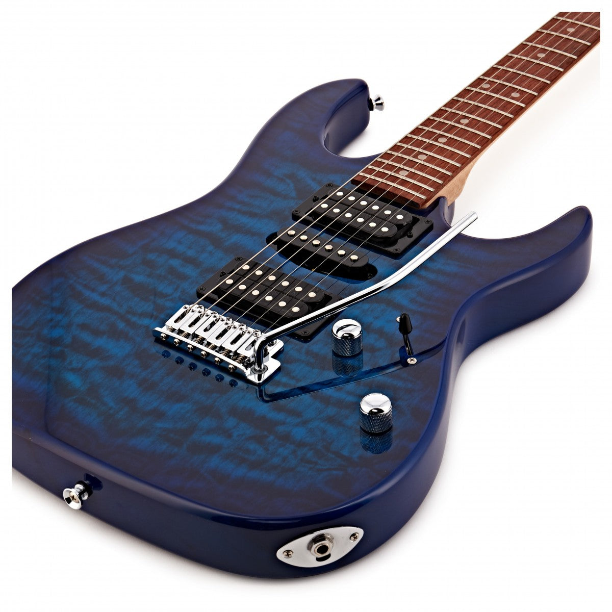 Ibanez GRX70QATBB Electric Guitar Transparent Blue Burst | Bonners