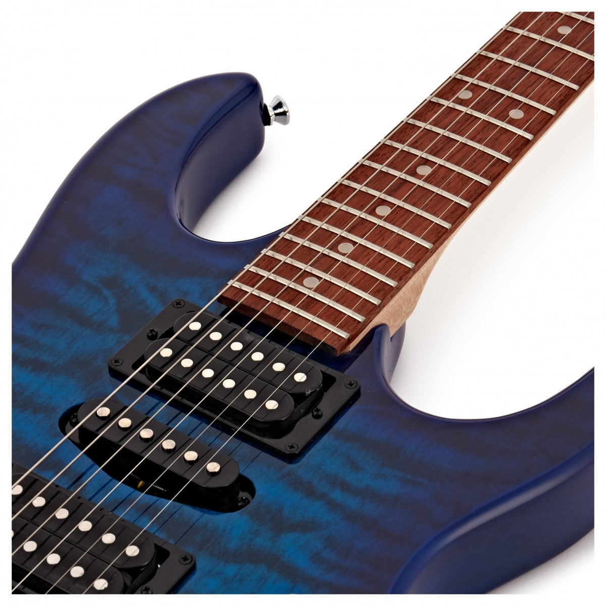 Ibanez GRX70QATBB Electric Guitar Transparent Blue Burst | Bonners