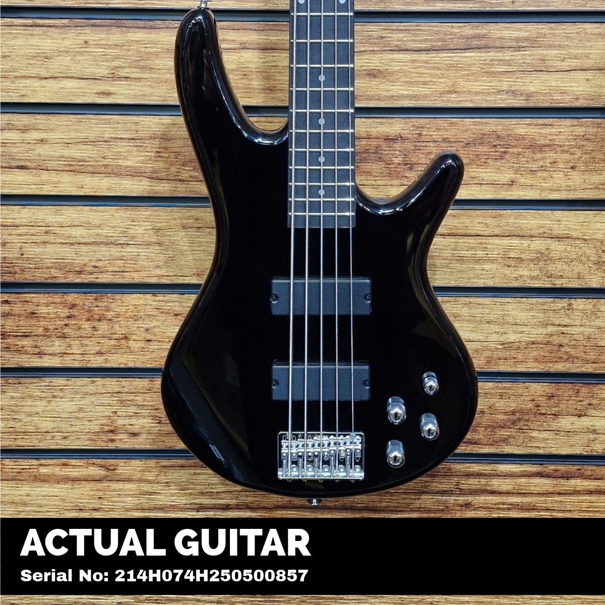 Ibanez Gio GSR205 5-String Electric Bass Guitar; Black | Bonners Music