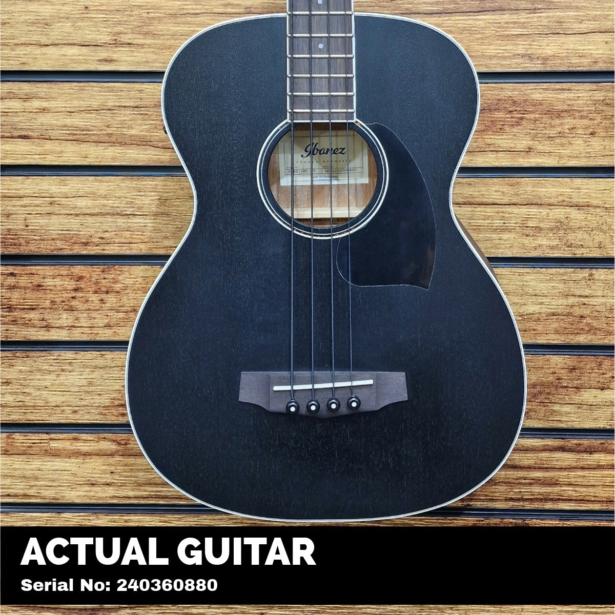 Ibanez PCBE14MH WK Acoustic Bass; Weathered Black | Bonners Music