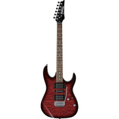Ibanez GRX70QA Electric Guitar Kit | Transparent Red Burst