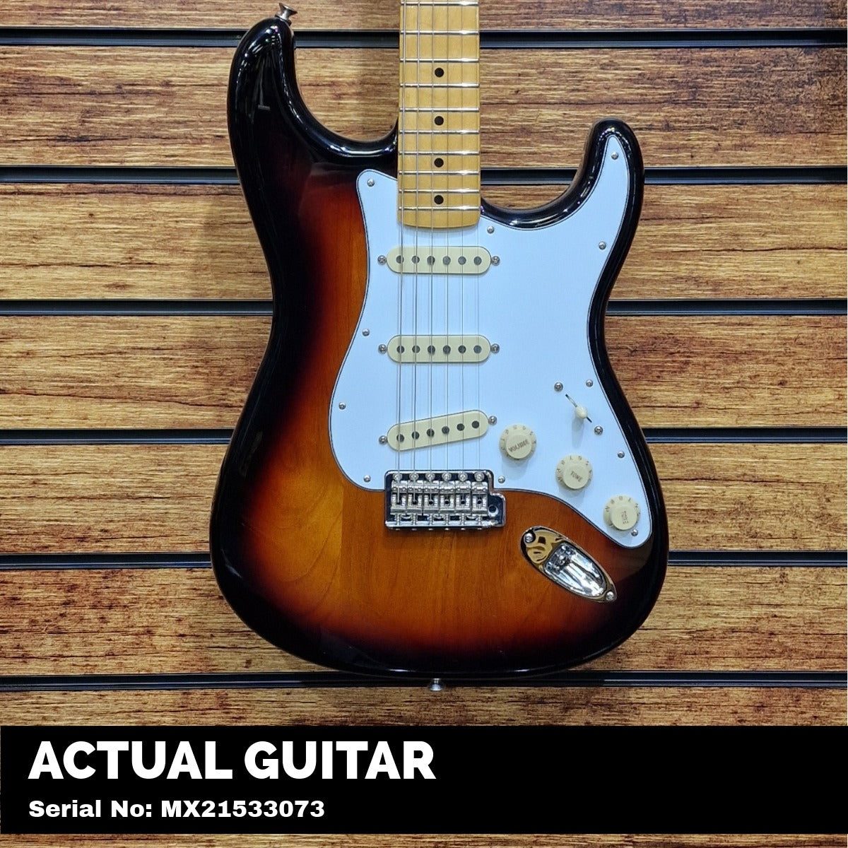 Fender Jimi Hendrix Maple Strat 3 Tone Sunburst Guitar
