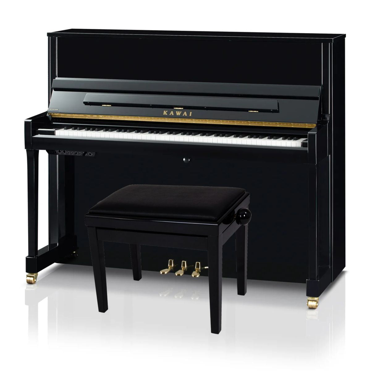 Kawai K300 ATX4 Anytime Silent Upright Piano; Polished Ebony | INCL £300 EXTRA DISCOUNT UNTIL 30TH JUNE