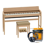 Roland Kiyola KF-20 Pure Oak | Premium Bundle Incl RH300 Headphones & Bench