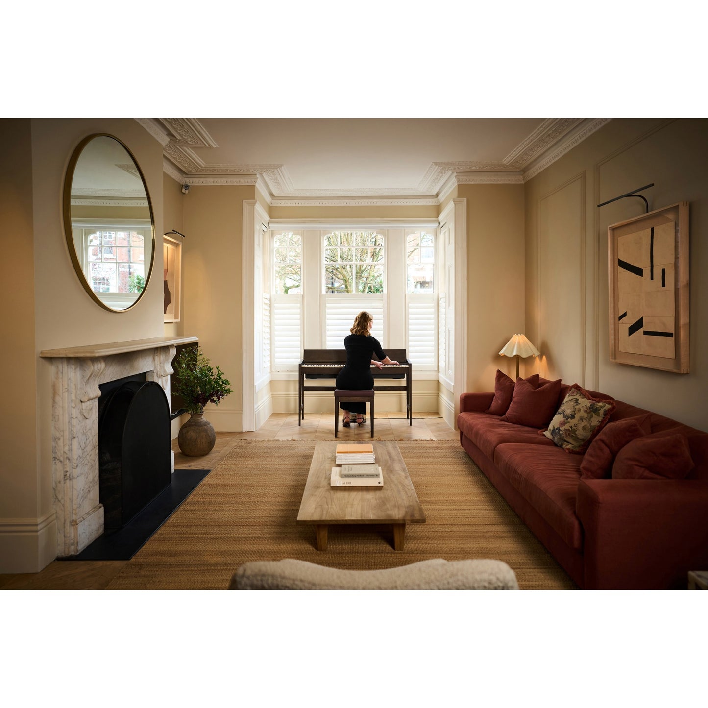 Roland Kiyola KF-25 Smoked Oak | Bundle including matching bench