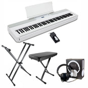 Kawai ES520 Digital Piano; White Upgraded Package
