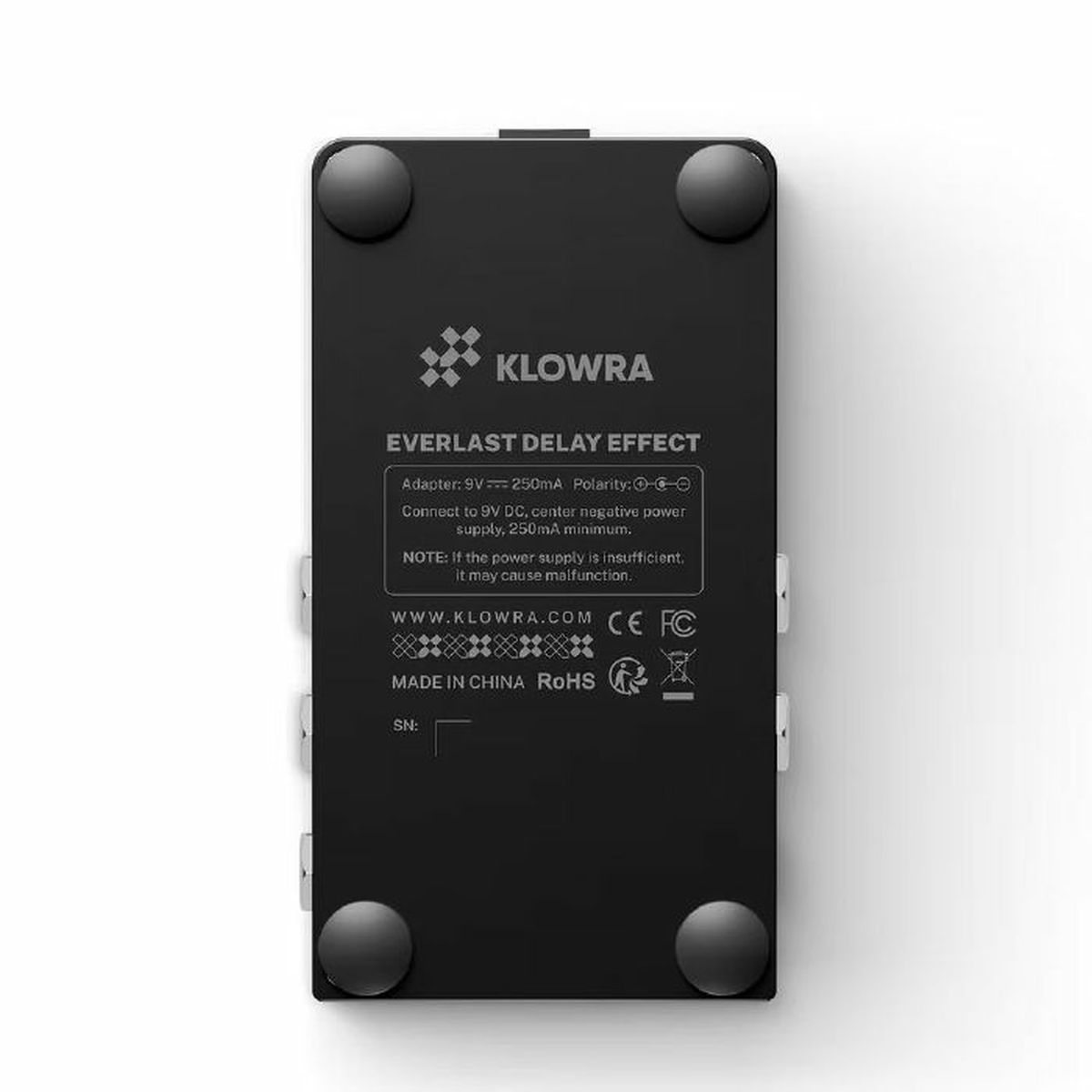 Klowra Effects Everlast Delay Pedal | With FREE Pedal Topper