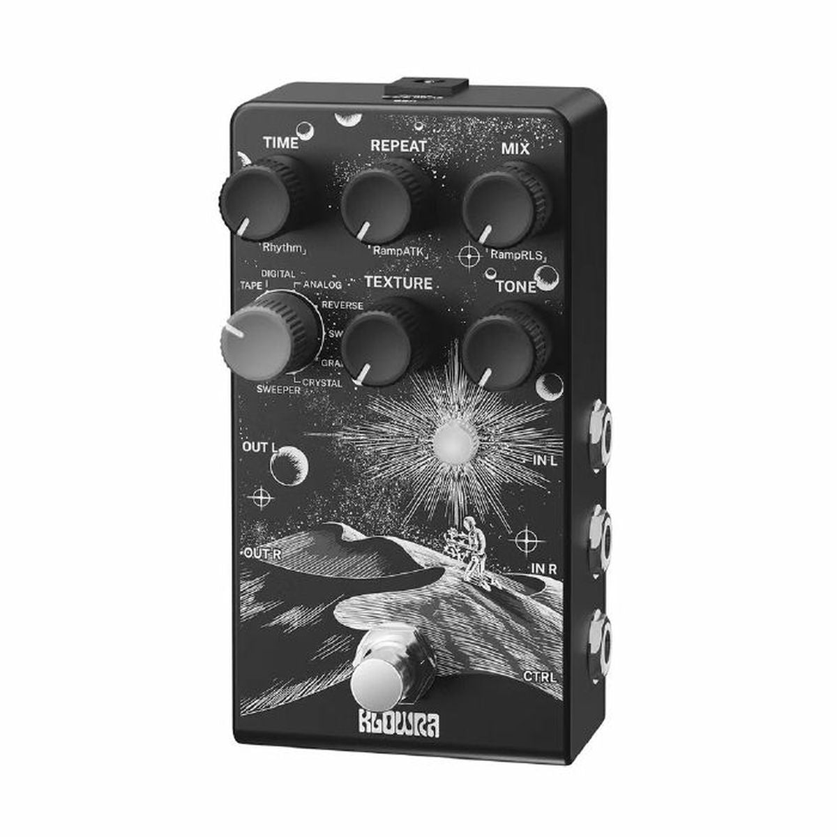 Klowra Effects Everlast Delay Pedal | With FREE Pedal Topper