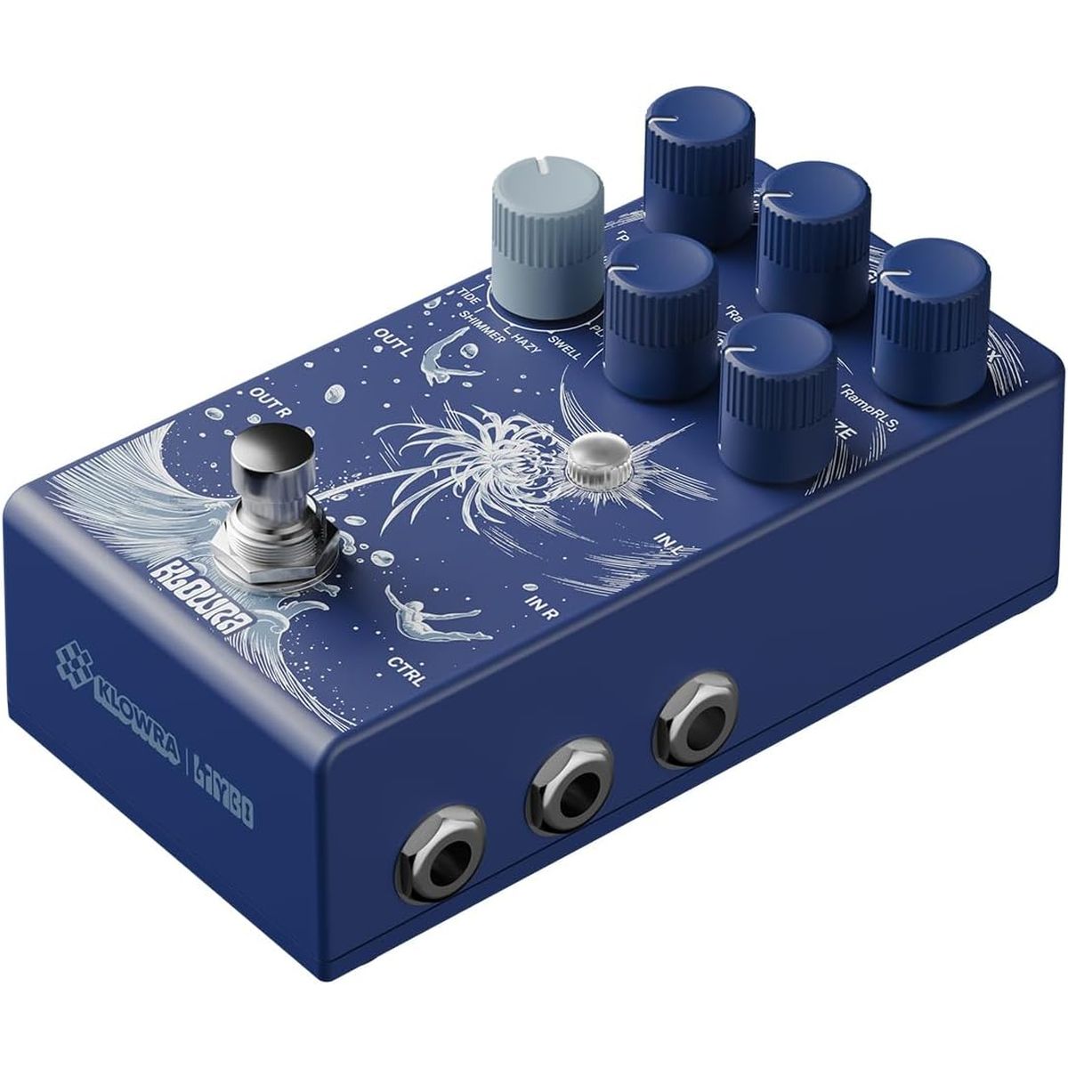 Klowra Effects Limbo Reverb Pedal | With FREE Pedal Topper
