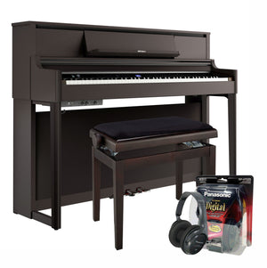 Roland LX5 Digital Piano Value Package; Dark Rosewood
