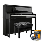 Roland LX6 Digital Piano Concert Package; Polished Ebony