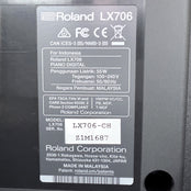 Roland LX706 Digital Piano, Charcoal Black; Serial No:  Z1M1687 | Second Hand
