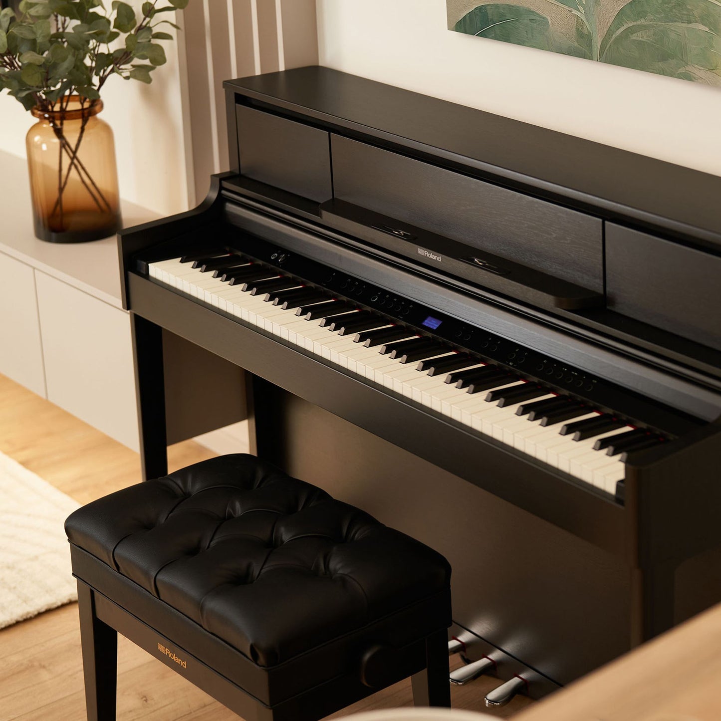 Roland LX5 Digital Piano Value Package; Charcoal Black