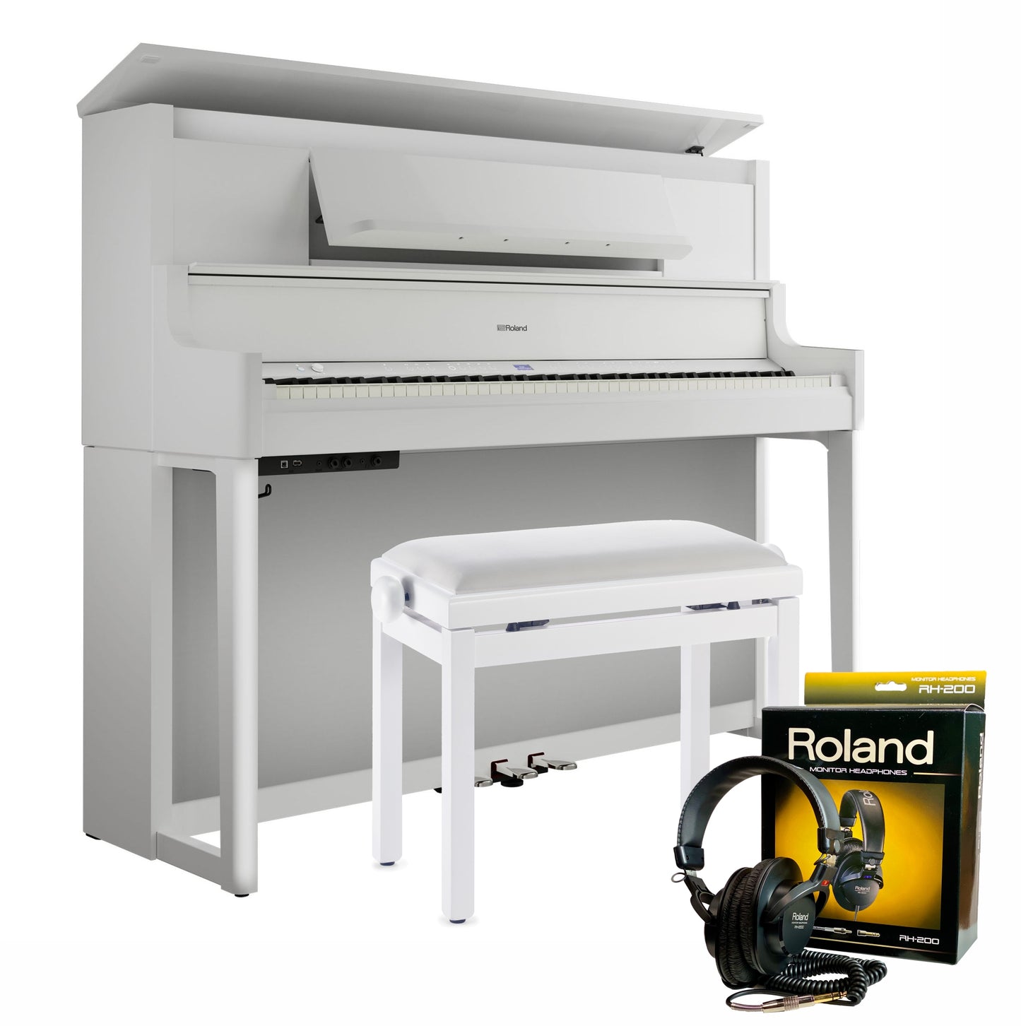 Roland LX9 Digital Piano Premium Package; Polished White