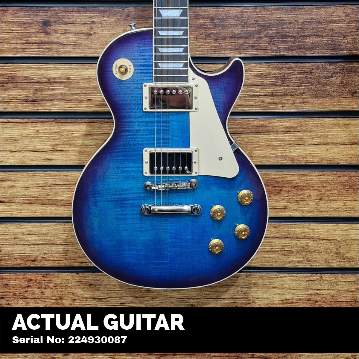 Gibson Les Paul Standard 50s Figured Top Blueberry Burst | With 3 FREE Maestro Effects Pedals
