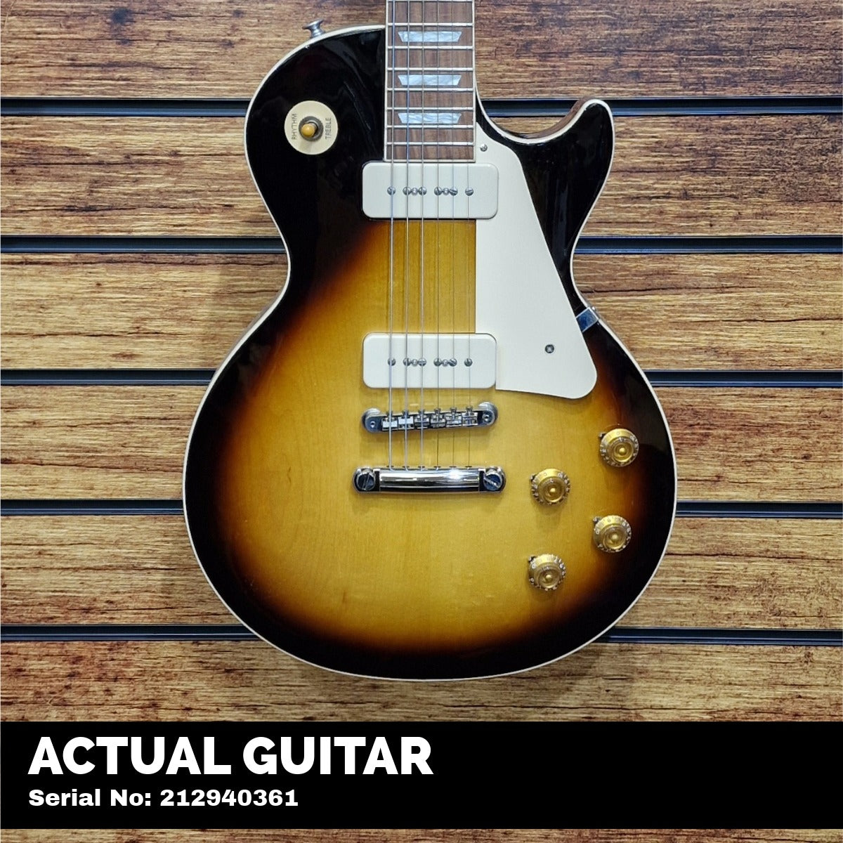 Gibson Les Paul Standard 50s P-90 Plain Top; Tobacco Burst